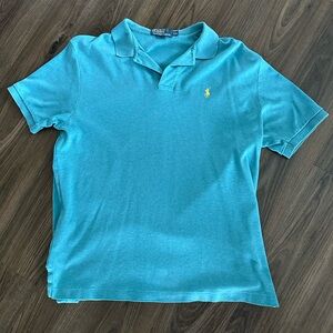 Ralph Lauren Size L Men's Teal Polo Shirt